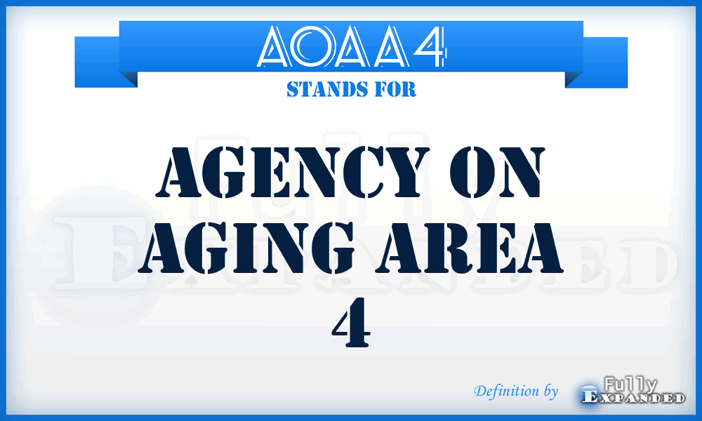 AOAA4 - Agency On Aging Area 4