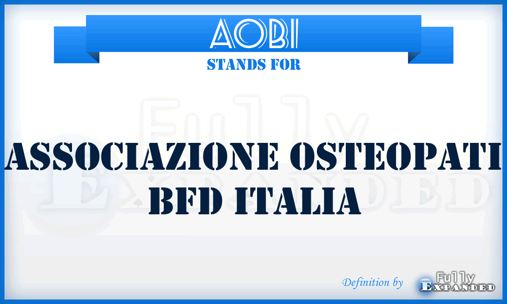 AOBI - associazione Osteopati BFD Italia