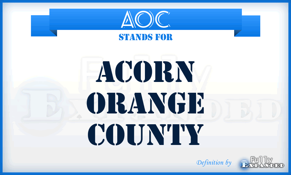 AOC - Acorn Orange County