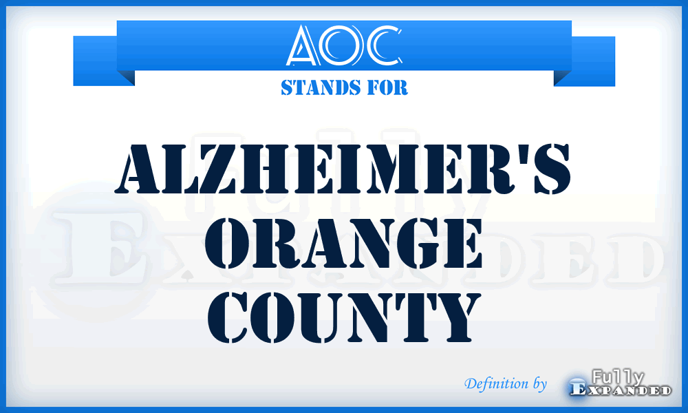 AOC - Alzheimer's Orange County