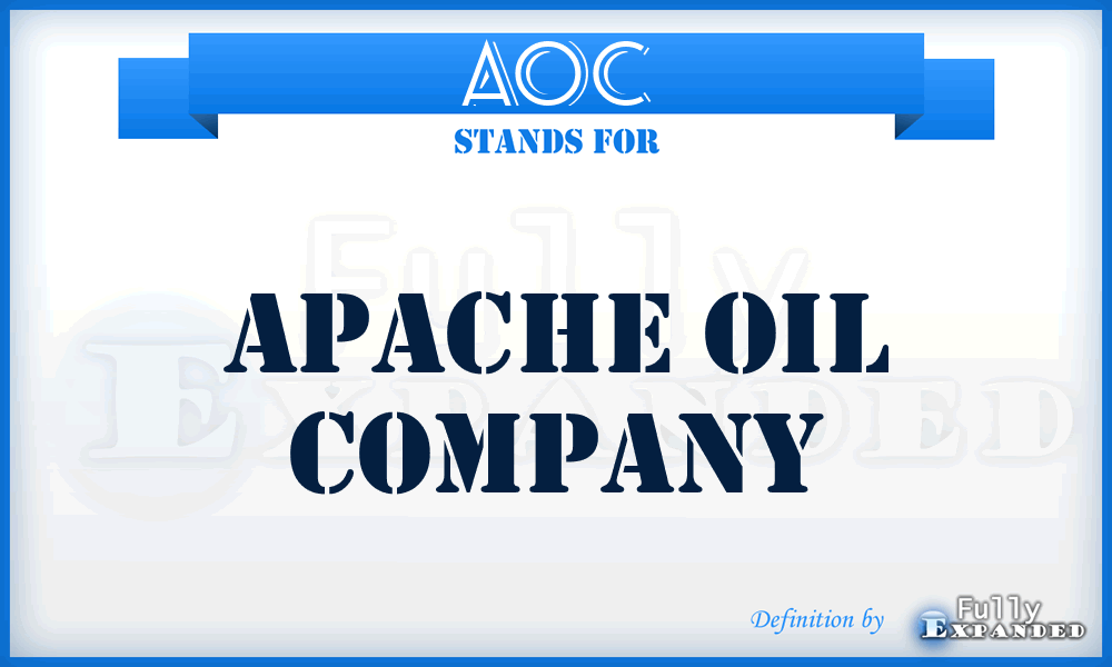 AOC - Apache Oil Company