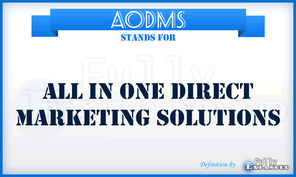 AODMS - All in One Direct Marketing Solutions