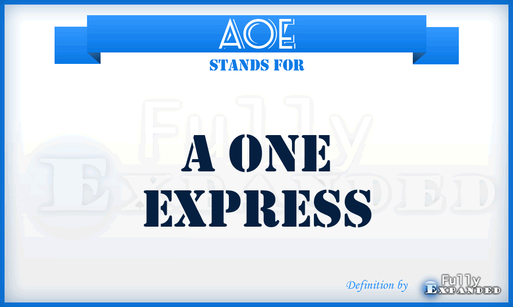 AOE - A One Express