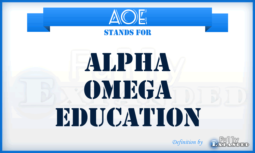AOE - Alpha Omega Education