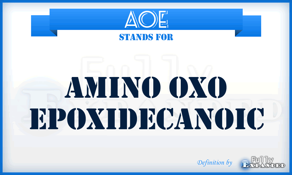 AOE - Amino Oxo Epoxidecanoic