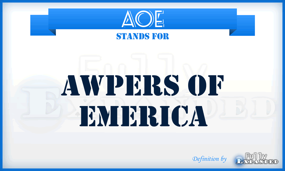 AOE - Awpers Of Emerica