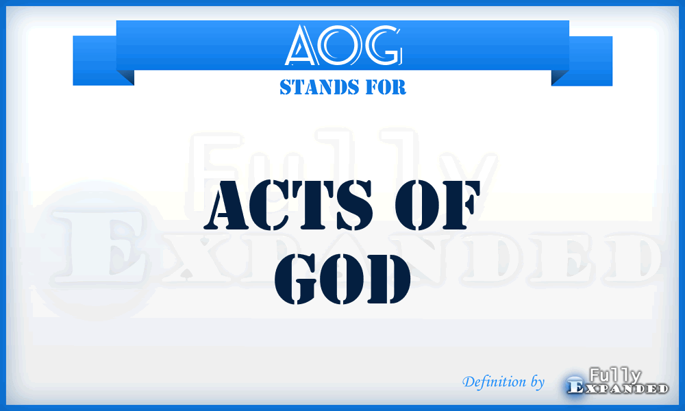 AOG - Acts Of God