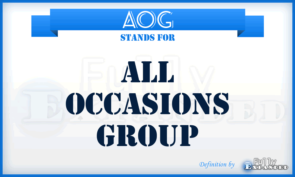 AOG - All Occasions Group