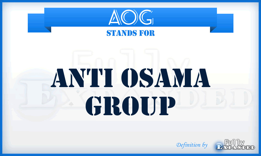 AOG - Anti Osama Group