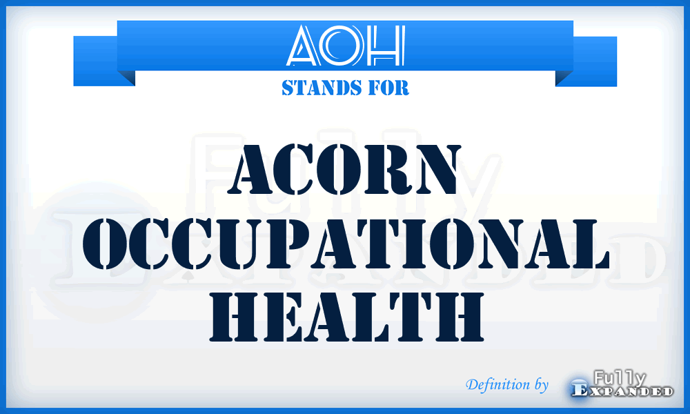AOH - Acorn Occupational Health