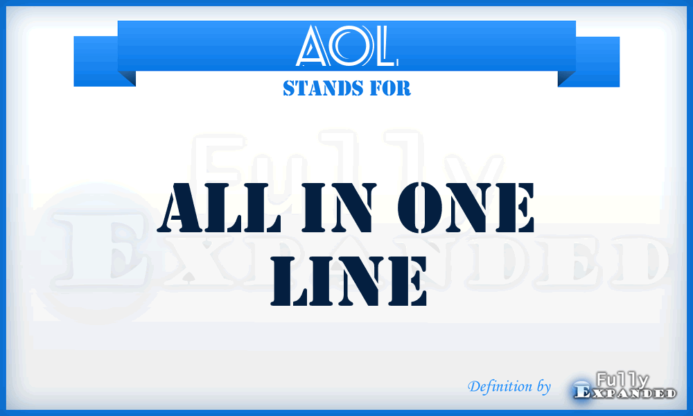 AOL - All in One Line