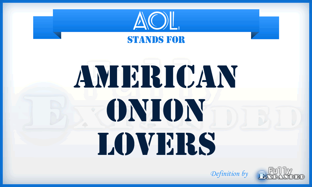 AOL - American Onion Lovers