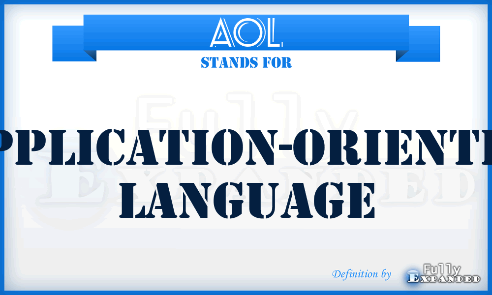 AOL - application-oriented language