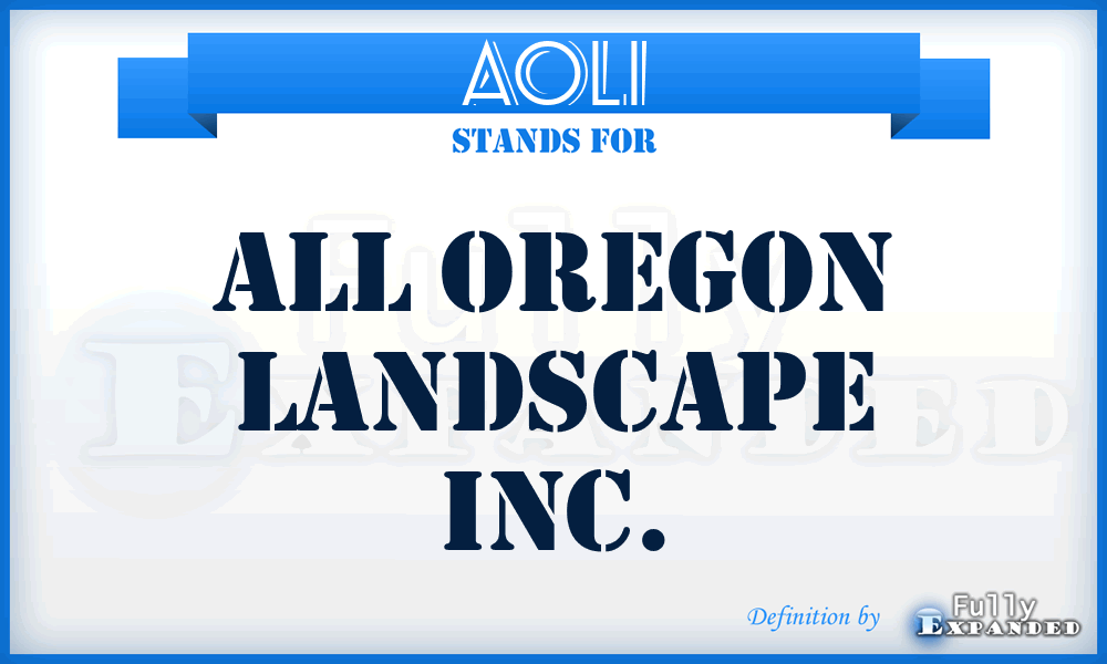 AOLI - All Oregon Landscape Inc.