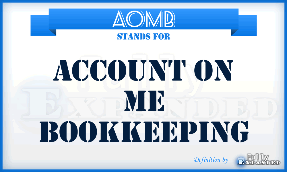 AOMB - Account On Me Bookkeeping