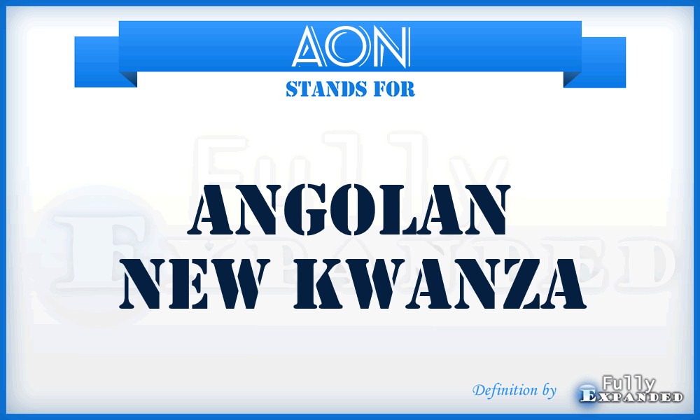 AON - Angolan New Kwanza