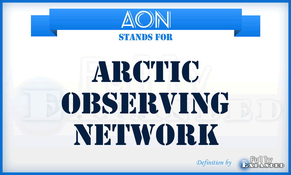 AON - Arctic Observing Network