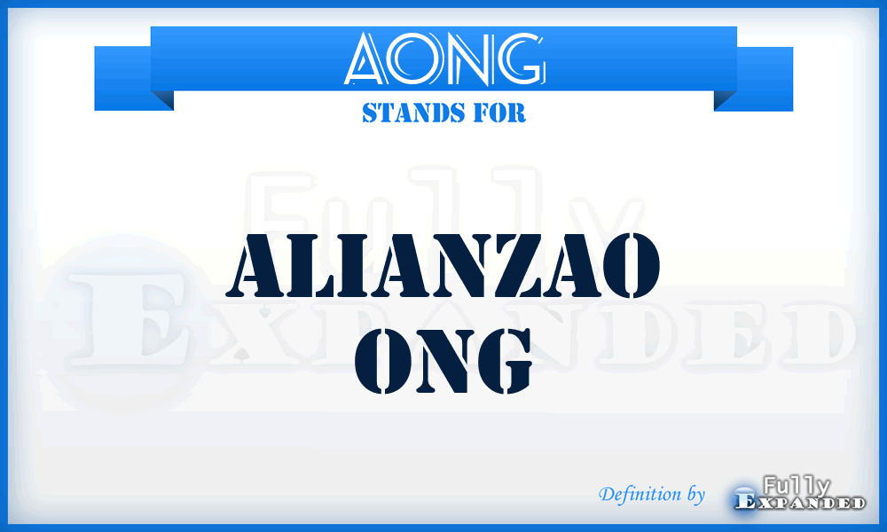 AONG - Alianzao ONG