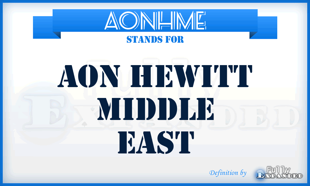 AONHME - AON Hewitt Middle East