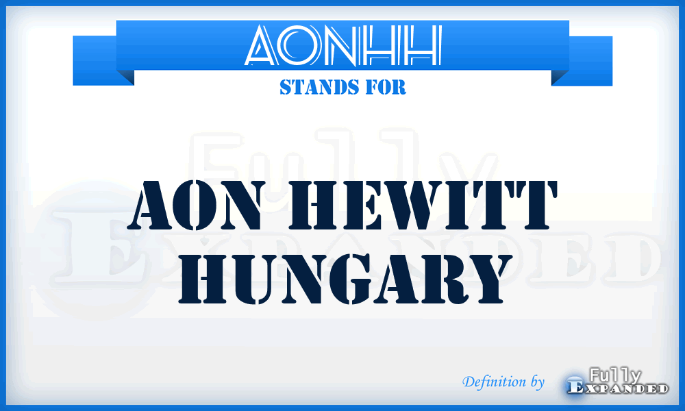 AONHH - AON Hewitt Hungary