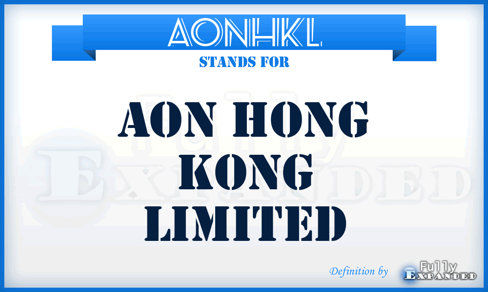 AONHKL - AON Hong Kong Limited