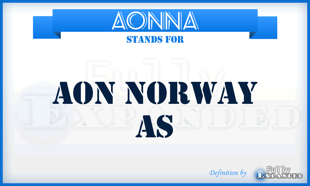AONNA - AON Norway As