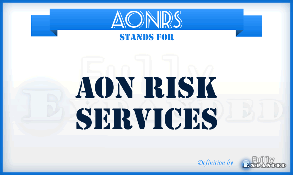 AONRS - AON Risk Services