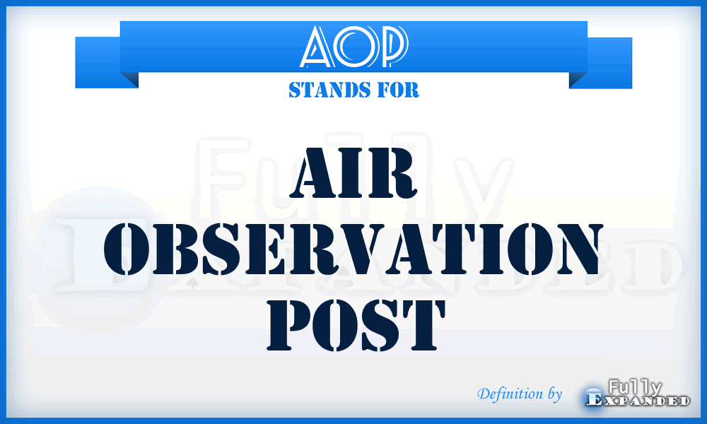 AOP - Air Observation Post