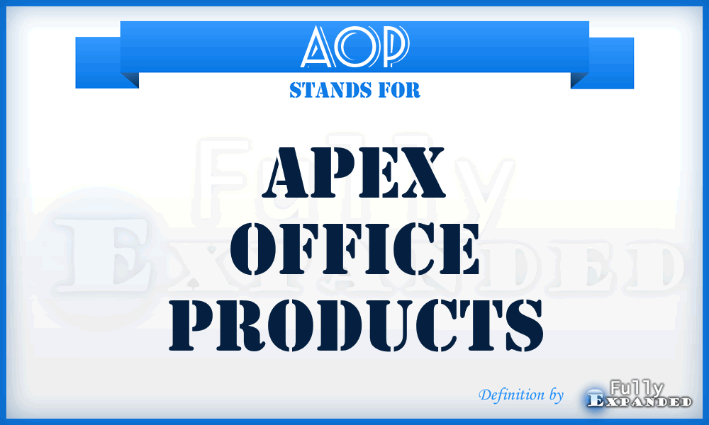 AOP - Apex Office Products