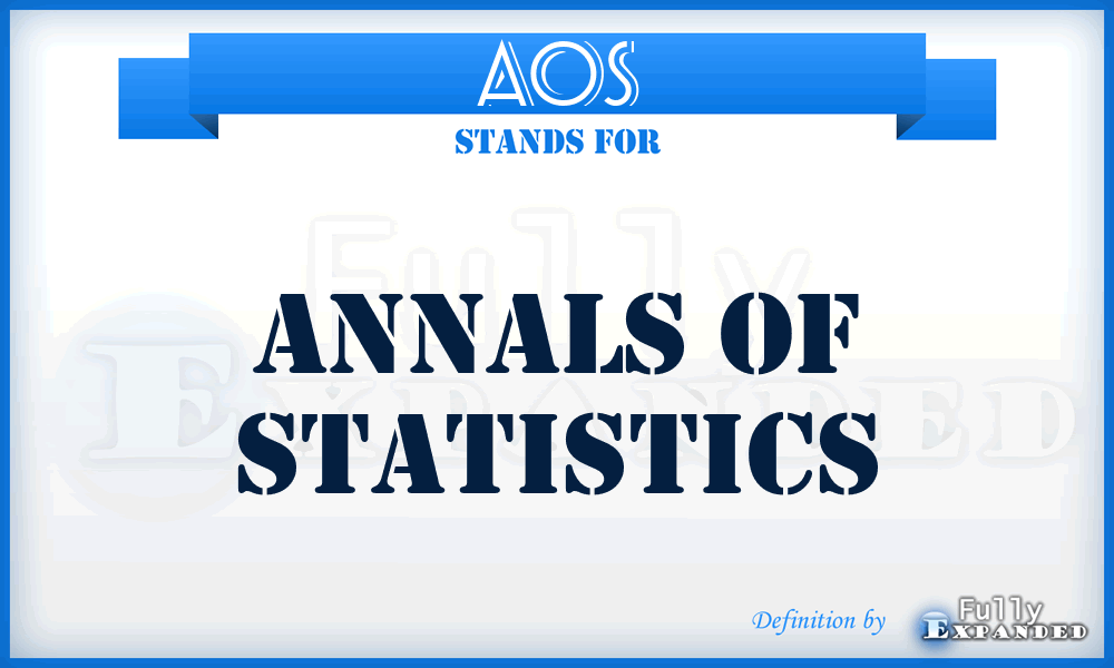 AOS - Annals of Statistics