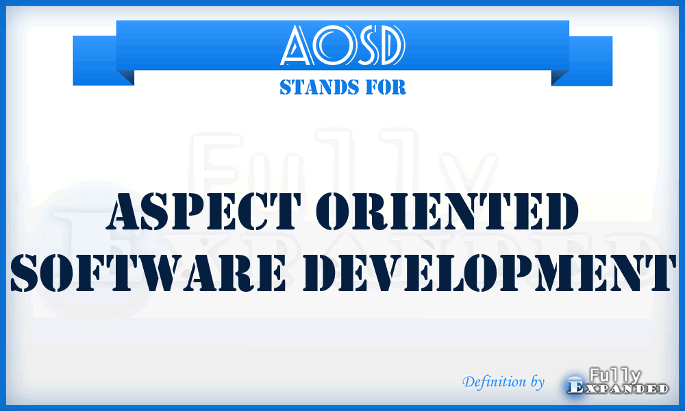 AOSD - Aspect Oriented Software Development