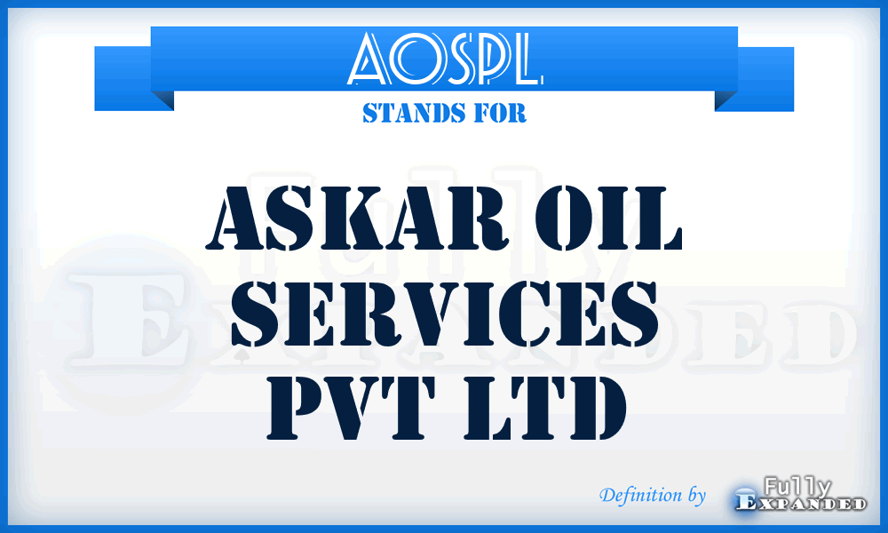 AOSPL - Askar Oil Services Pvt Ltd