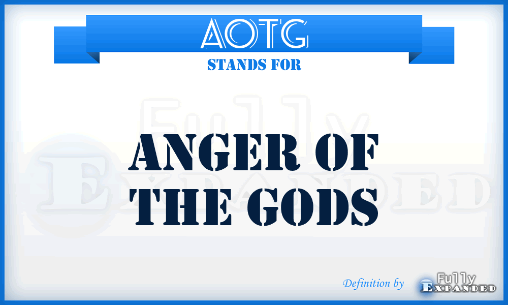 AOTG - Anger of the Gods