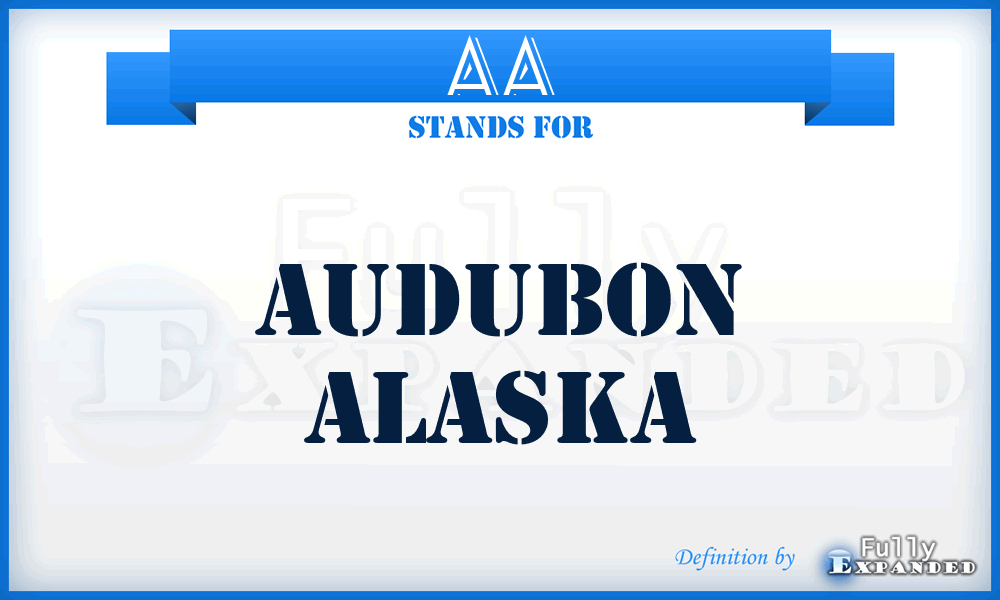 AA - Audubon Alaska