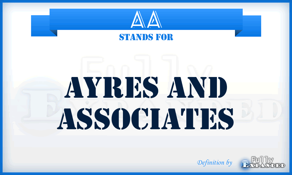 AA - Ayres and Associates