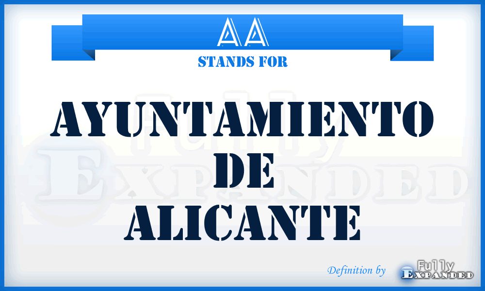 AA - Ayuntamiento de Alicante