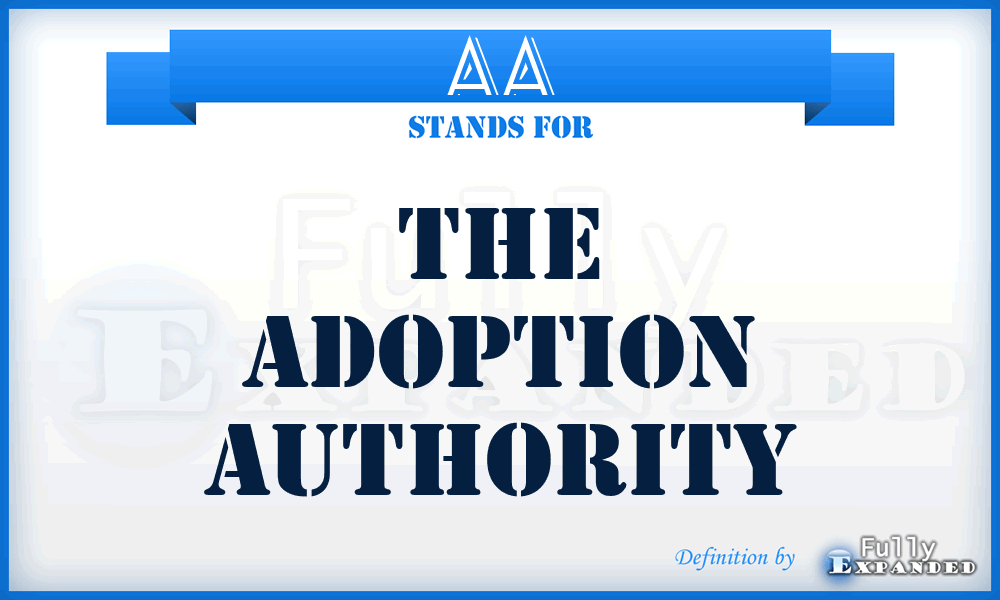 AA - The Adoption Authority