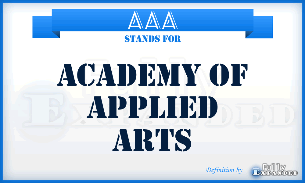 AAA - Academy of Applied Arts
