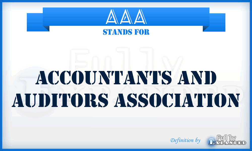 AAA - Accountants and Auditors Association