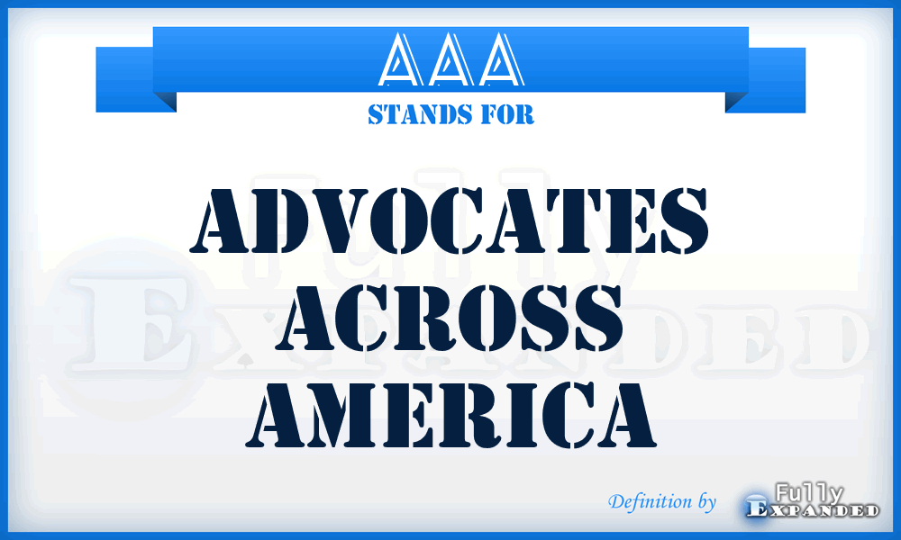 AAA - Advocates Across America