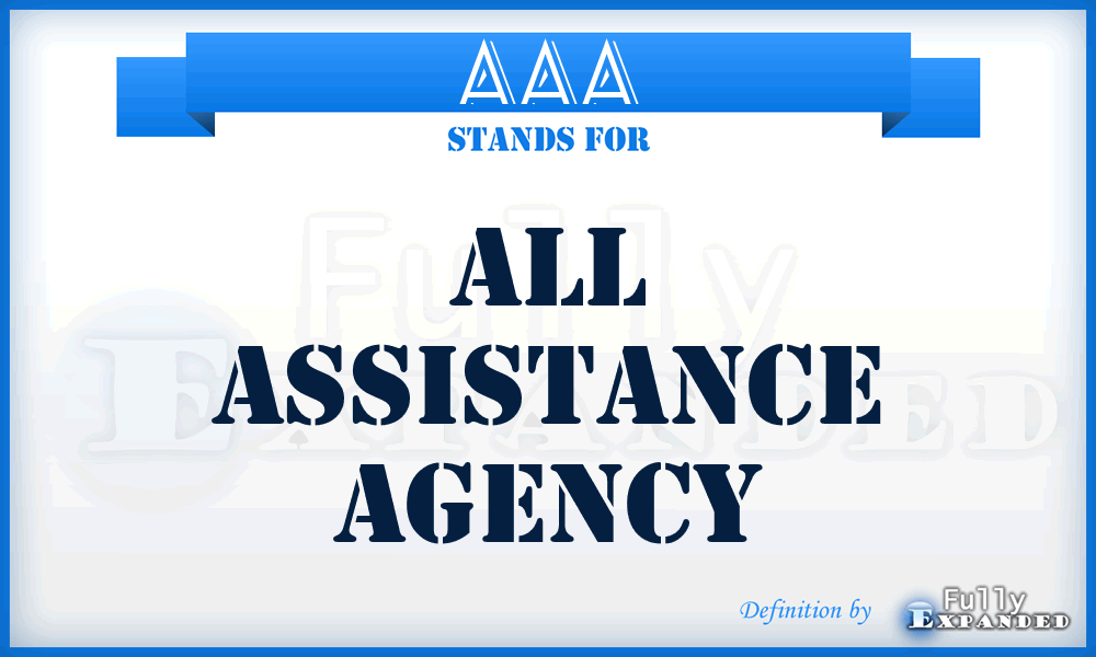 AAA - All Assistance Agency