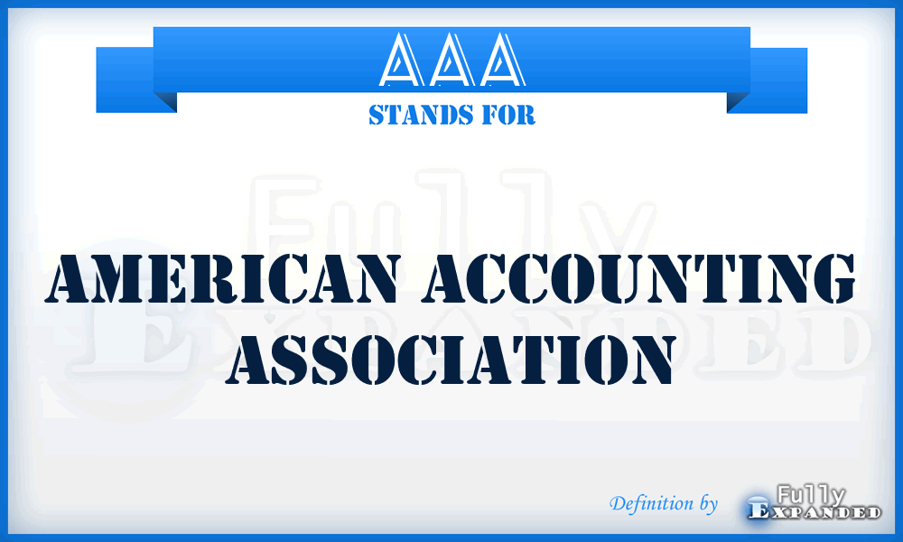 AAA - American Accounting Association