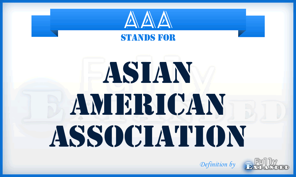 AAA - Asian American Association