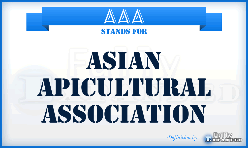 AAA - Asian Apicultural Association