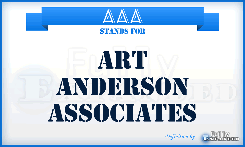 AAA - Art Anderson Associates