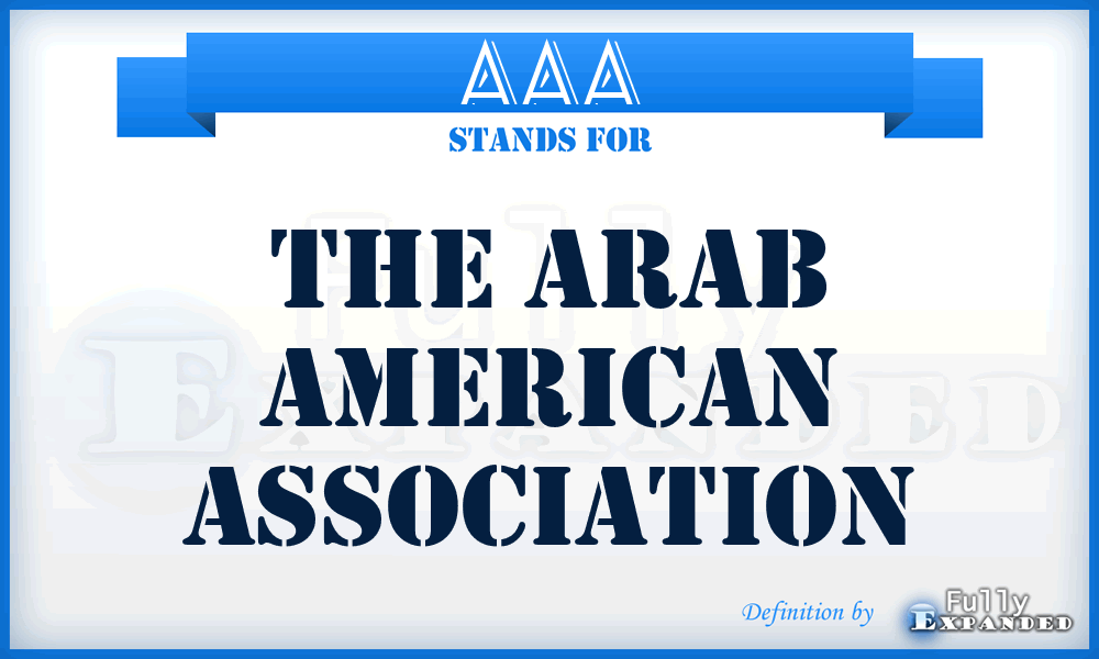 AAA - The Arab American Association