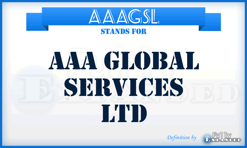 AAAGSL - AAA Global Services Ltd