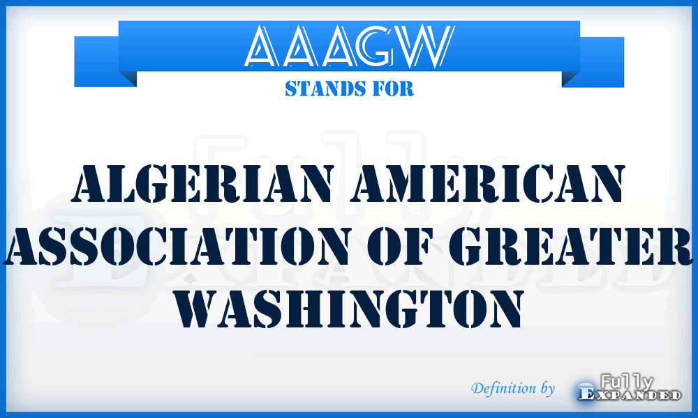 AAAGW - Algerian American Association of Greater Washington