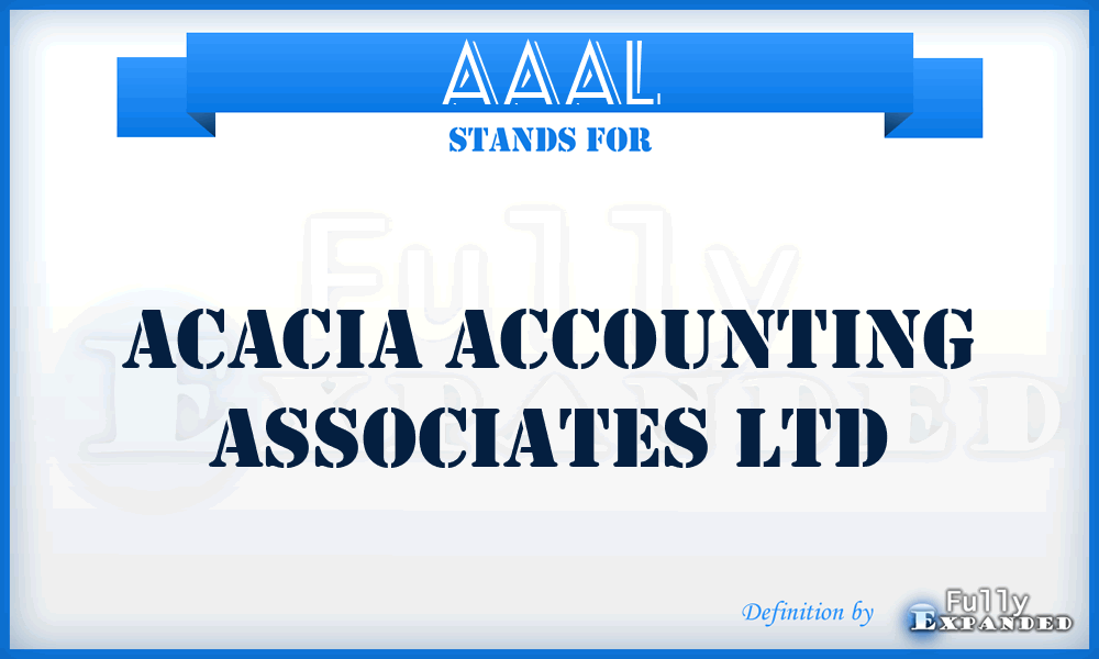 AAAL - Acacia Accounting Associates Ltd