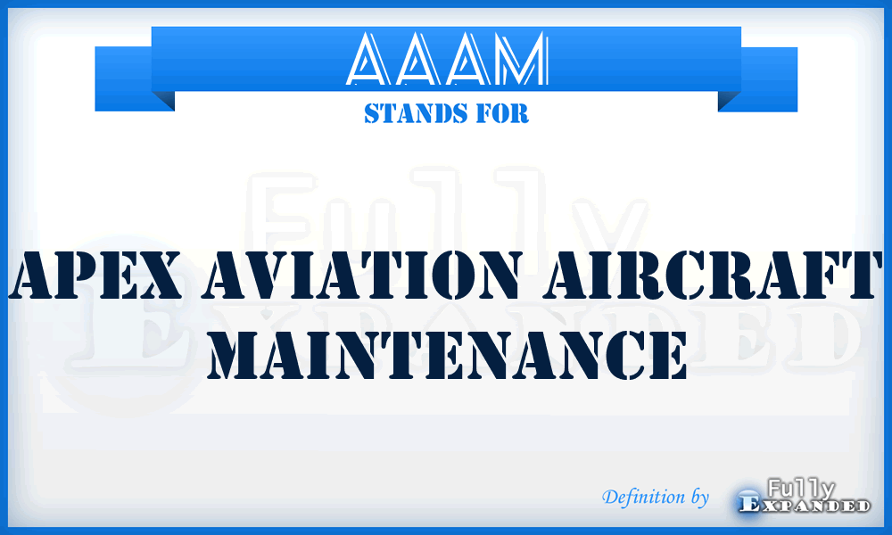 AAAM - Apex Aviation Aircraft Maintenance
